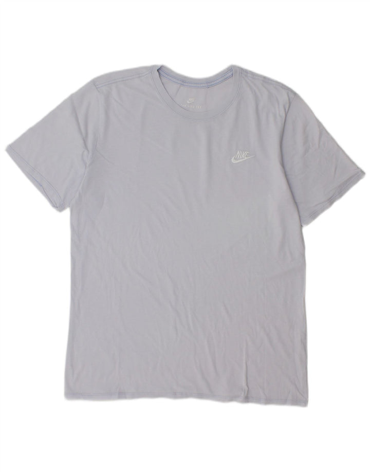 NIKE Camiseta de corte atlético para hombre, talla grande, azul