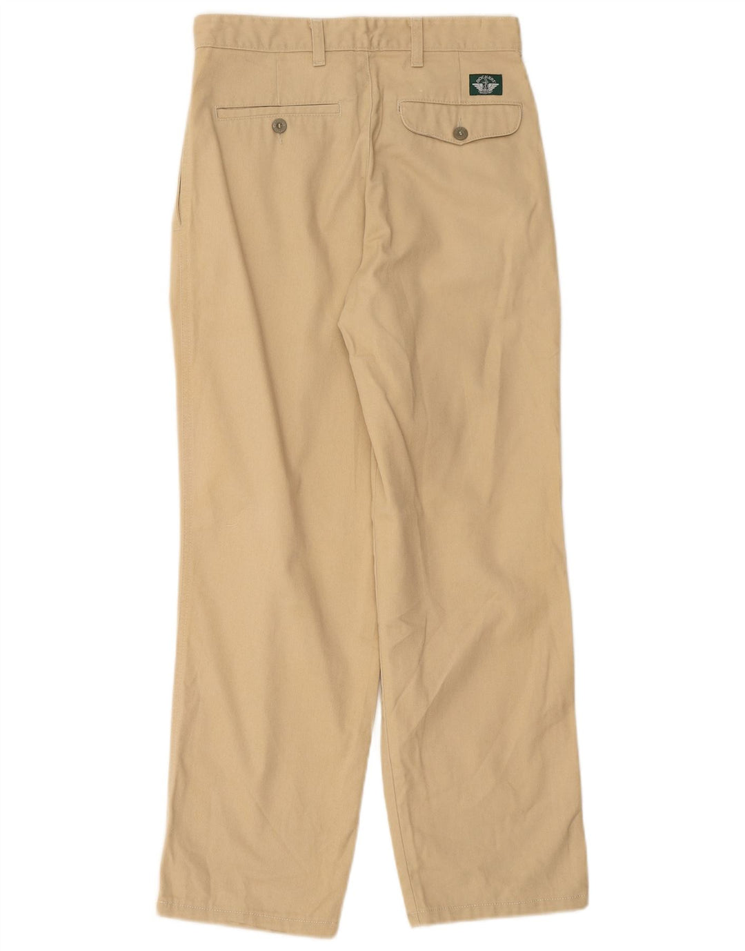 DOCKERS Pantalón chino con pinzas para hombre W29 L28 Algodón beige