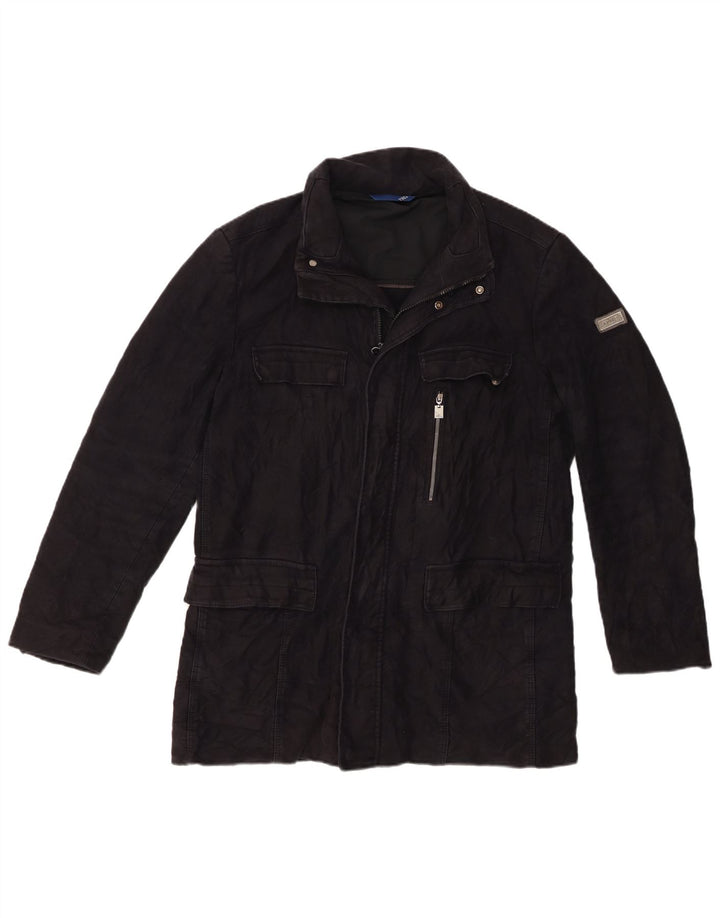 Trussardi Chaqueta utilitaria para hombre IT 52 XL Negro