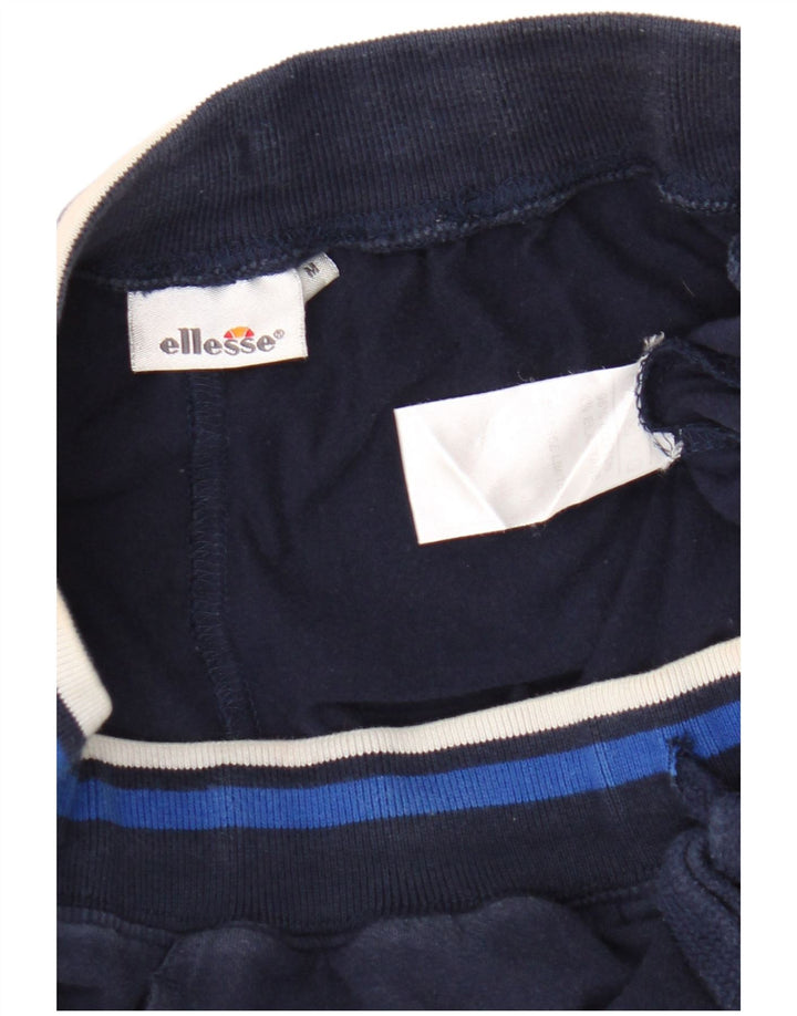 Ellesse Mens Graphic Sport Shorts Algodón Azul Marino Medio