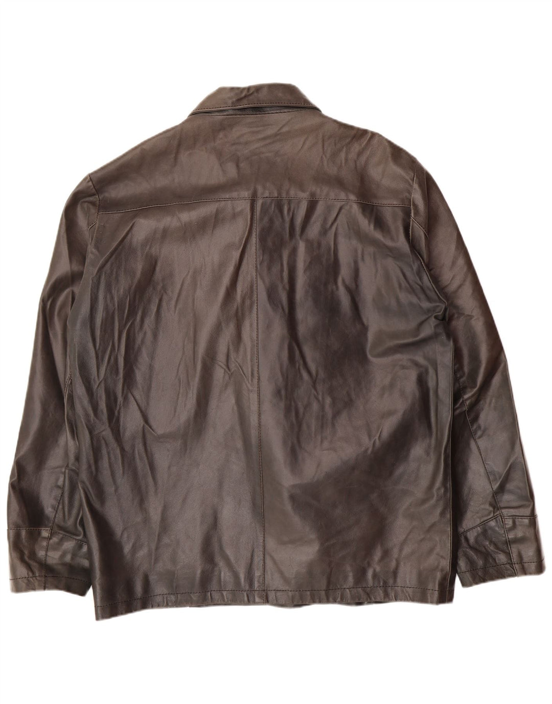 SORBINO Chaqueta de cuero para hombre ES 42 XL Gris