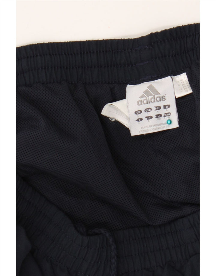 Adidas - Pantalones cortos deportivos para hombre, talla grande, poliéster, color azul marino