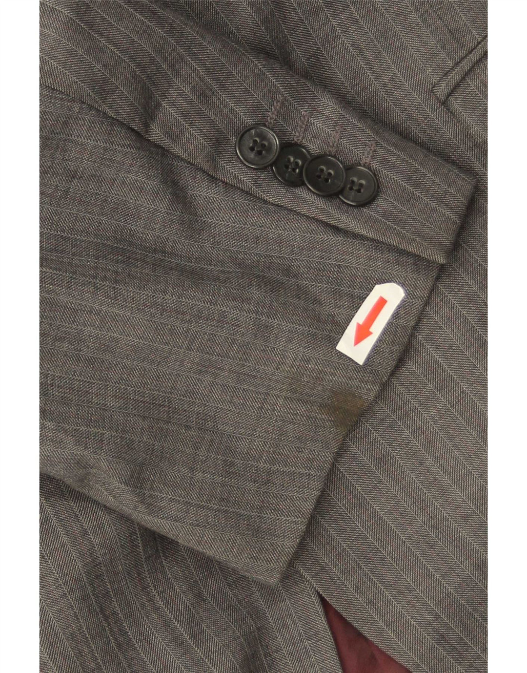 Marks & Spencer Chaqueta tipo blazer de 2 botones para hombre UK 44 XL Lana gris en espiga