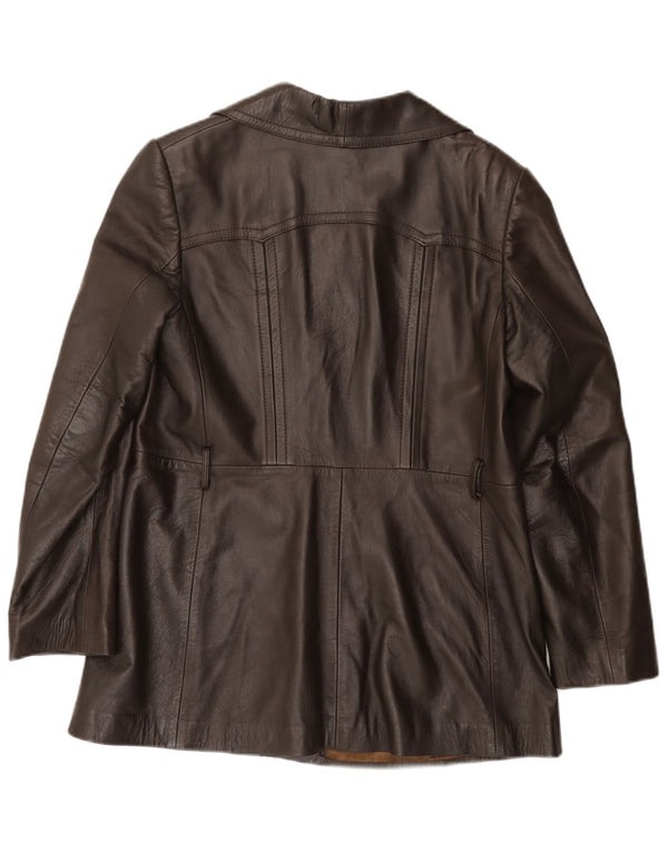 Chaqueta de cuero Everest para mujer IT 48 XL Marrón