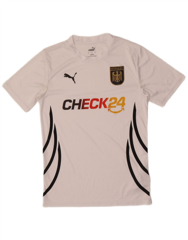 Puma Camiseta Deutshland Graphic para hombre Top Small White Colourblock Poliéster