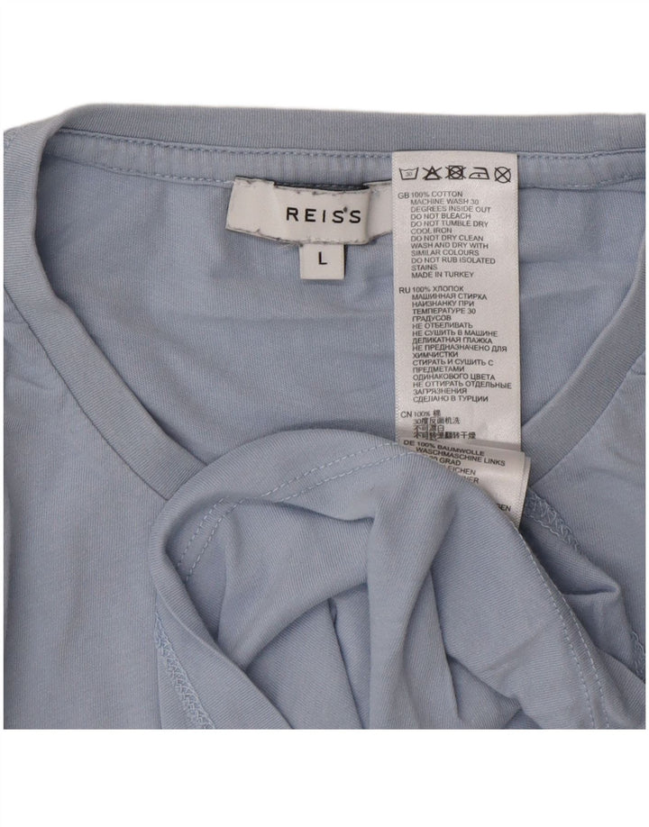 Reiss - Camiseta para hombre, talla grande, color azul, algodón