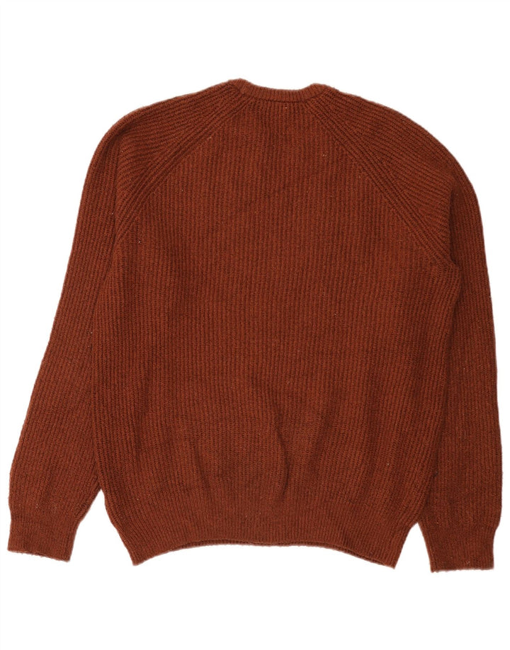 Marks & Spencer Jersey De Cuello Redondo Para Hombre Poliamida Marrón Medio