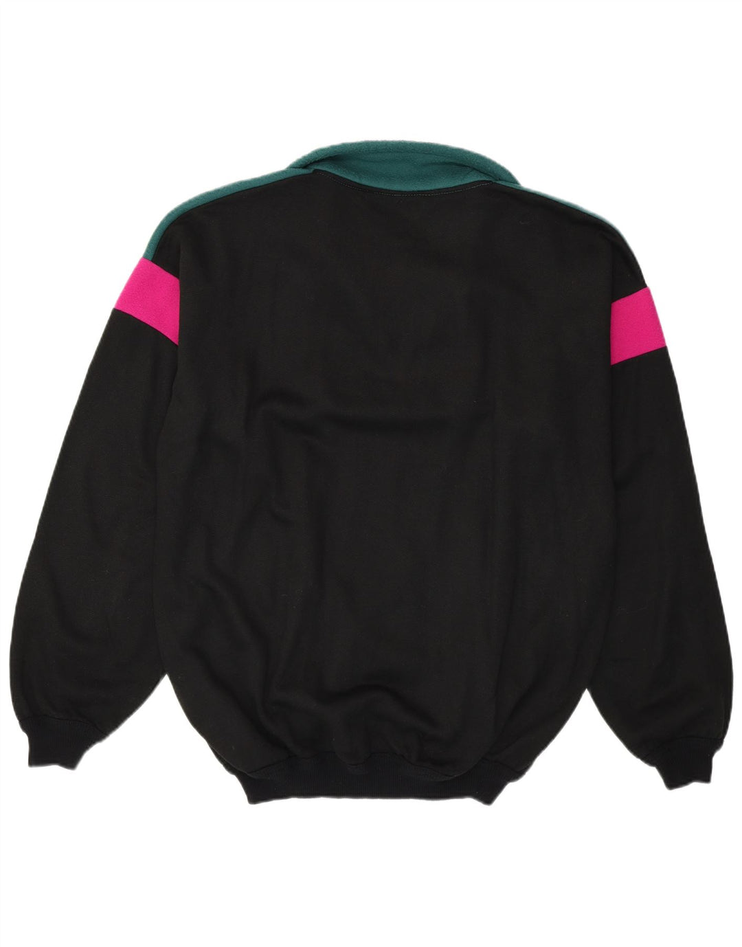 KISS Sudadera De Forro Polar Hombre XL Negro Colorblock Algodón