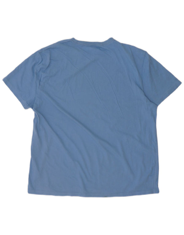 Calvin Klein Jeans Camiseta para hombre Top 2XL Algodón azul