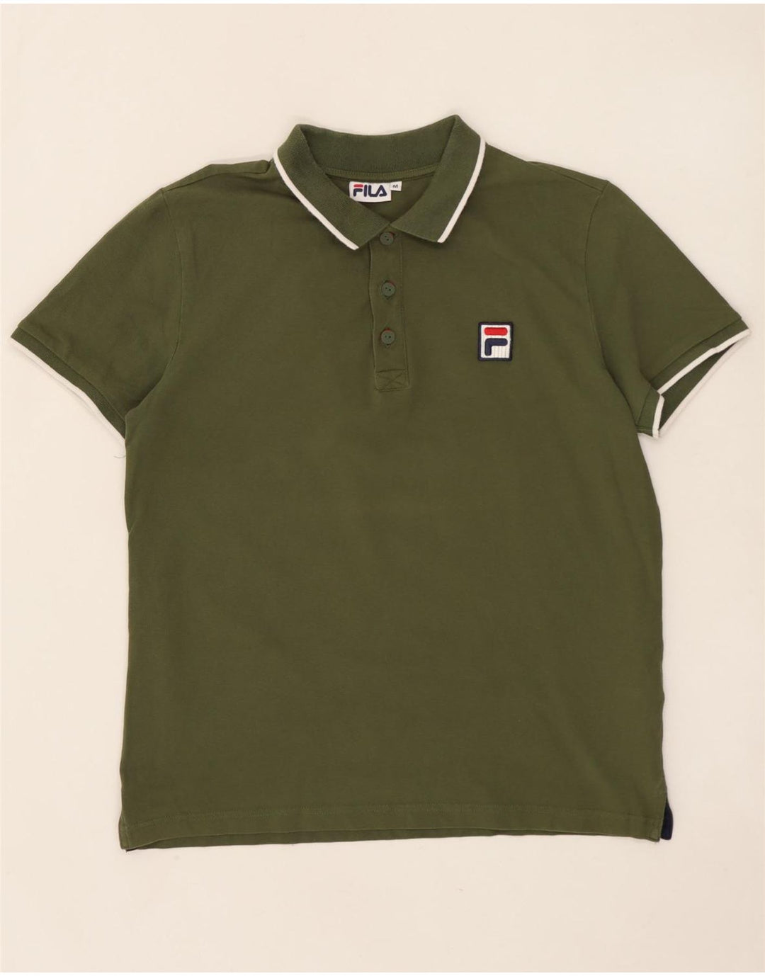 FILA Polo Hombre Algodón Caqui Medio