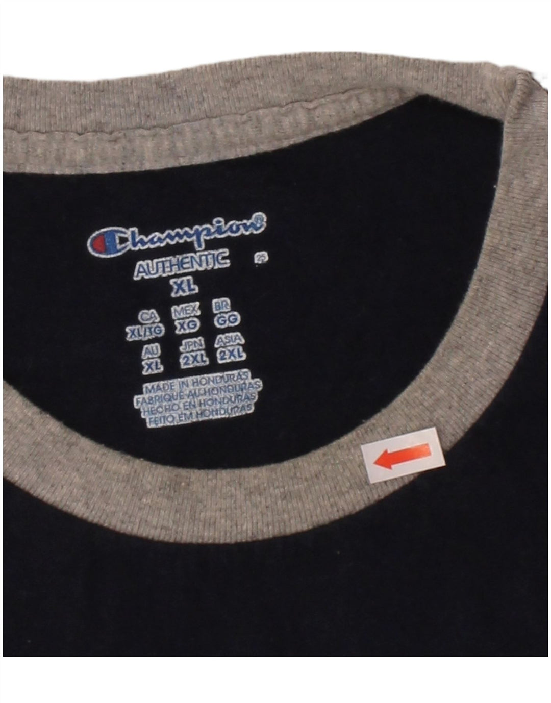 CHAMPION Mens T-Shirt Top XL Navy Blue