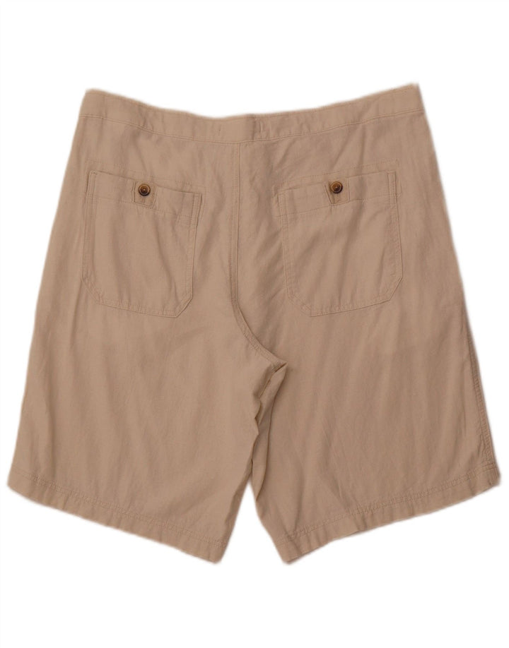 MARKS & SPENCER Pantalones cortos chinos para hombre W38 XL Lino beige