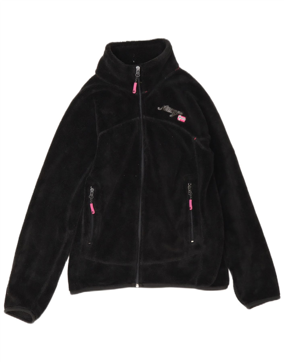 Chaqueta polar para mujer Geographical Noruega UK 40 Mediana Poliéster negro