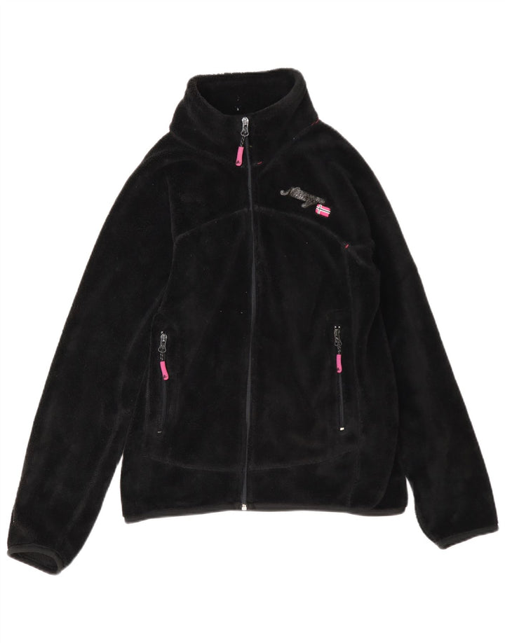 Chaqueta polar para mujer Geographical Noruega UK 40 Mediana Poliéster negro