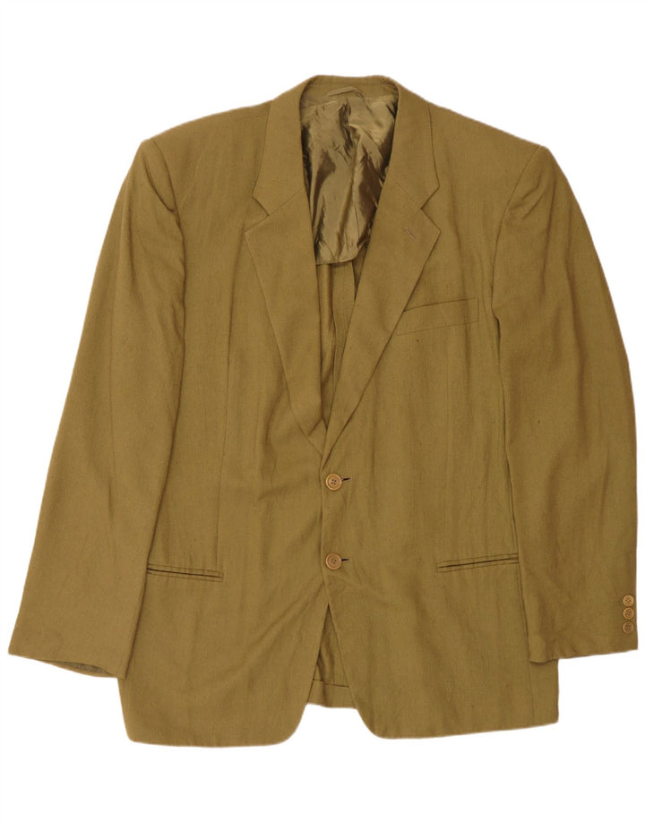Giorgio Armani Chaqueta tipo blazer de 2 botones para hombre IT 52 Lino verde grande