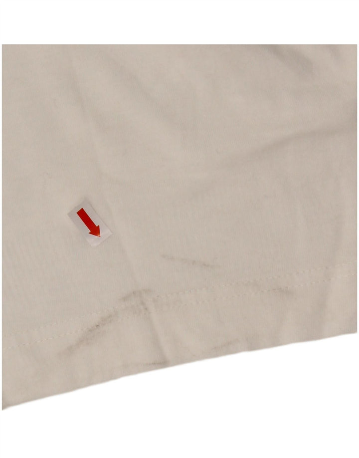 KAPPA Camiseta Hombre Top Medium Blanco Algodón