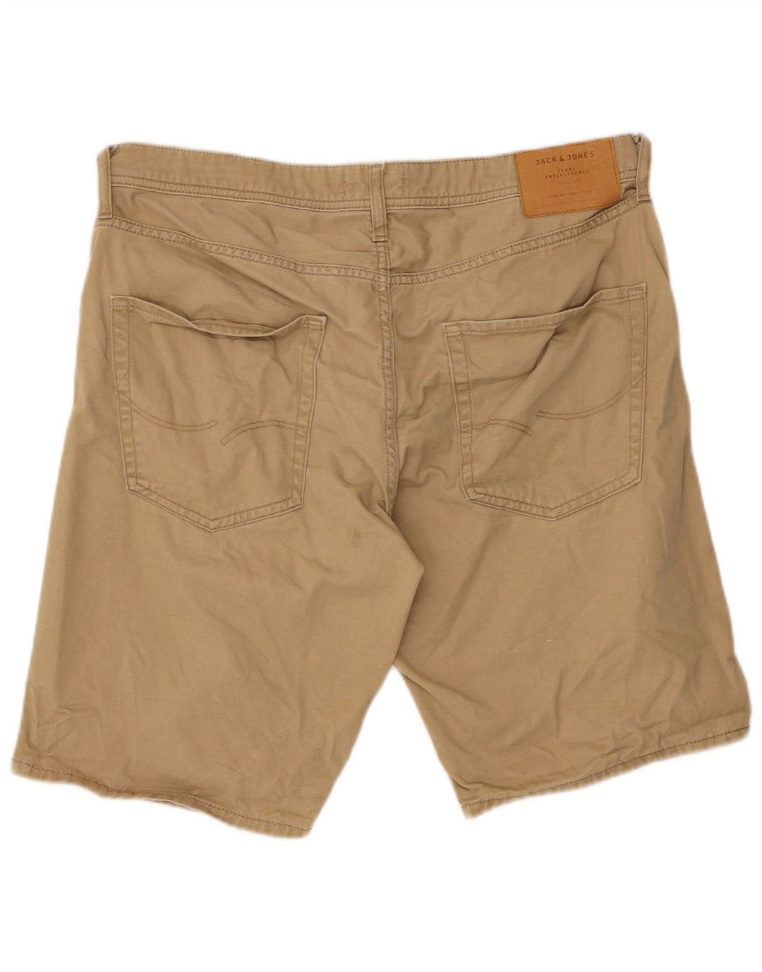 Jack & Jones Pantalones Cortos Casuales para Hombre Large W36 Algodón Beige