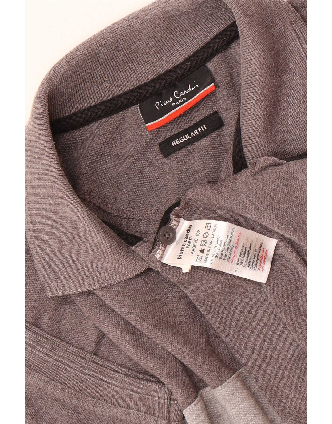 Pierre Cardin Polo De Corte Regular Para Hombre Poliéster Color Block Gris Pequeño