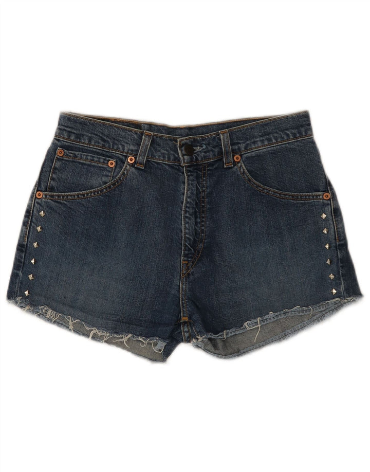 Levi's Mujer 525 Shorts Vaqueros W30 Algodón Azul Medio