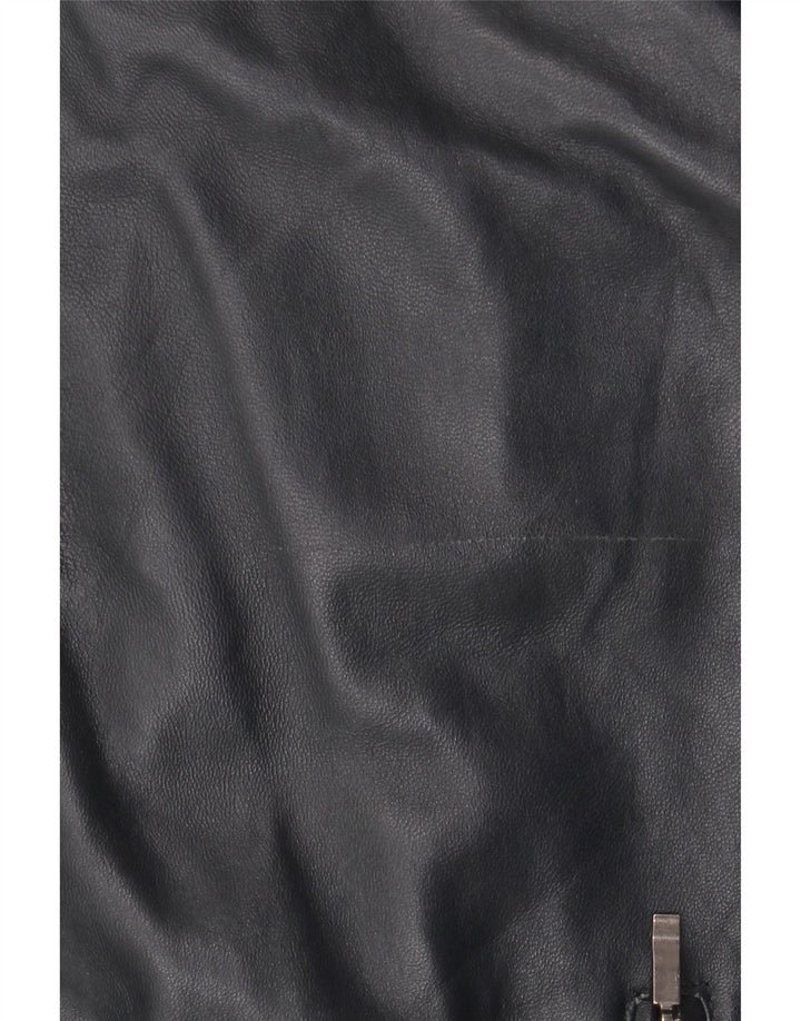 Conbipel Chaqueta Bomber De Cuero Para Hombre IT 56 2XL Azul Marino