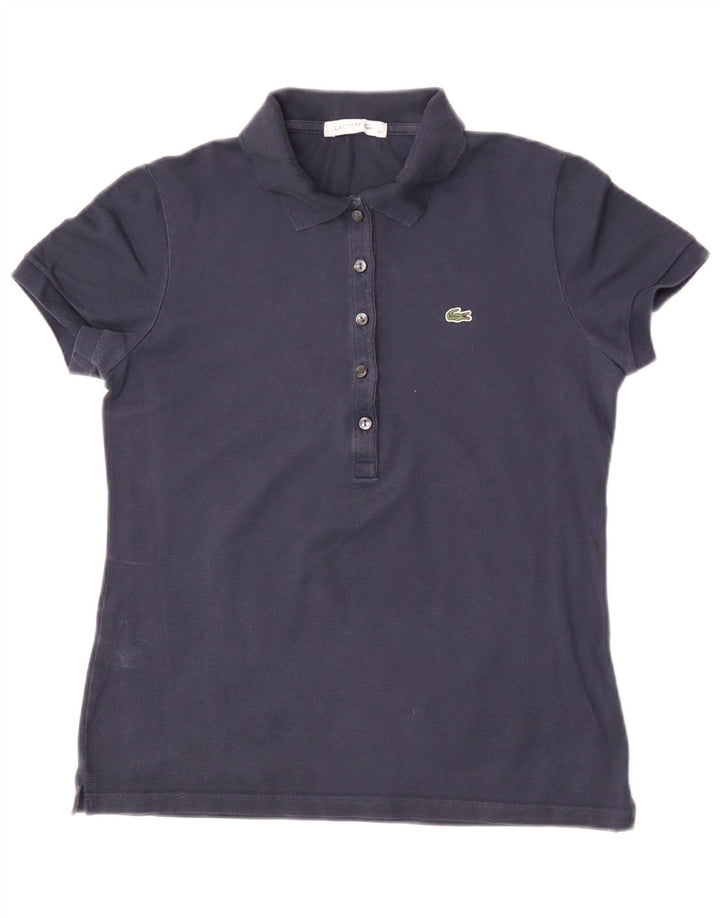 Polo Lacoste Mujer Talla 40 Mediano Azul Marino Algodón
