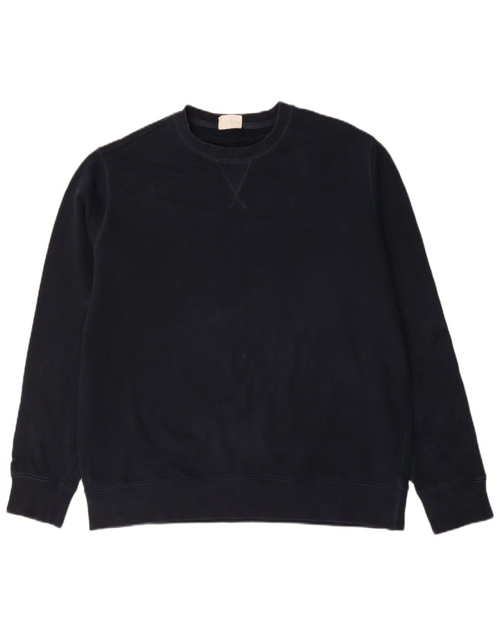 Marks & Spencer Hombre Sudadera Jumper XL Azul Marino Algodón
