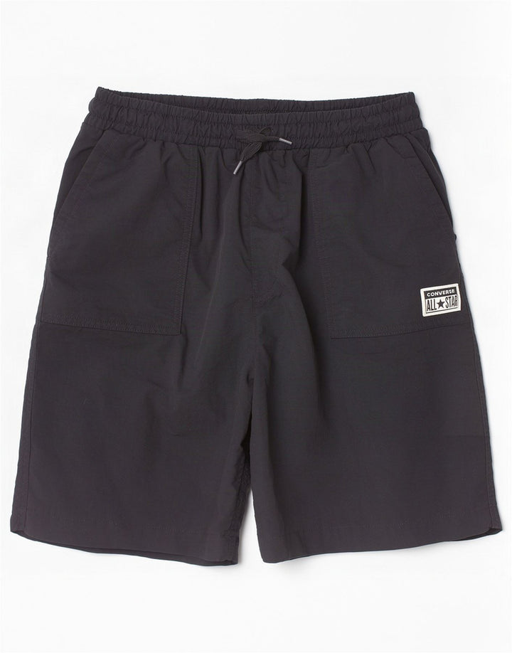 Converse Pantalones cortos deportivos para niños 13-14 años XL Negro Poliéster