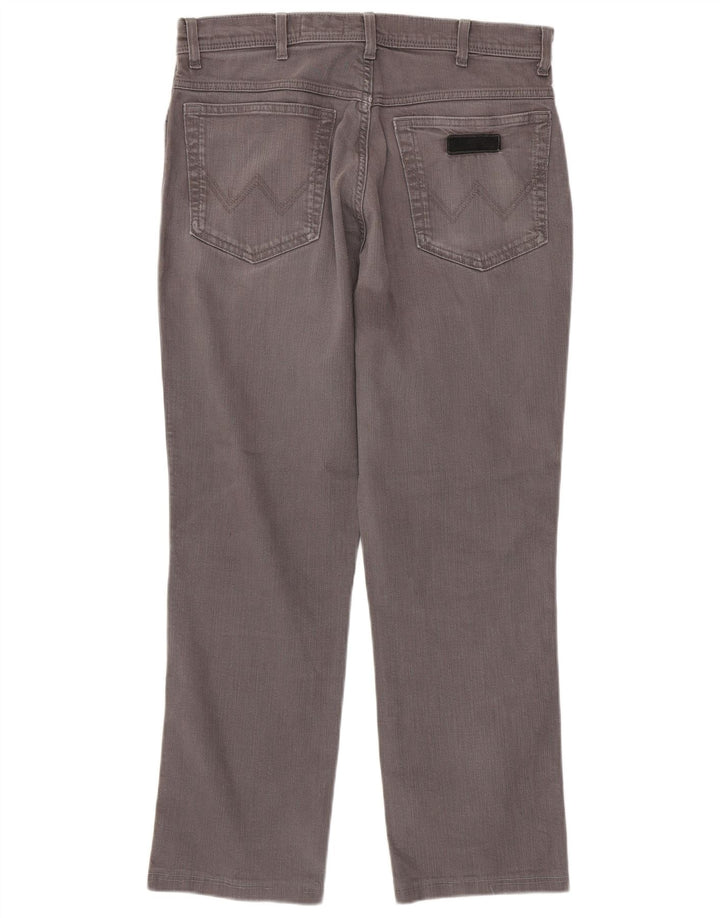 WRANGLER Vaqueros rectos elásticos Texas para hombre W34 L29 algodón gris