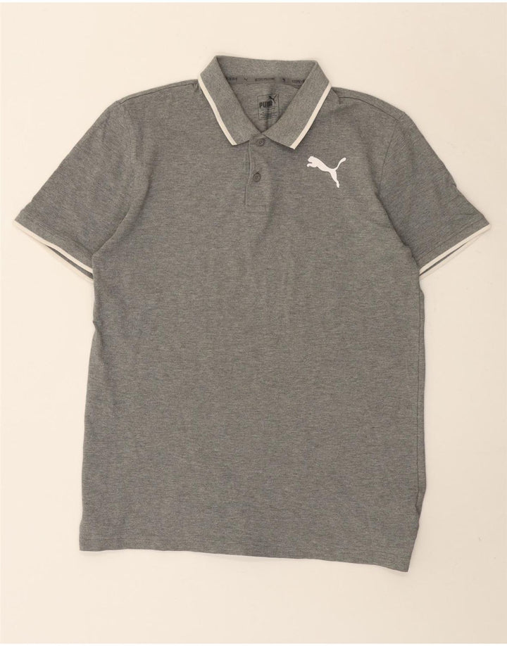 Polo Puma Hombre Algodón Gris Medio