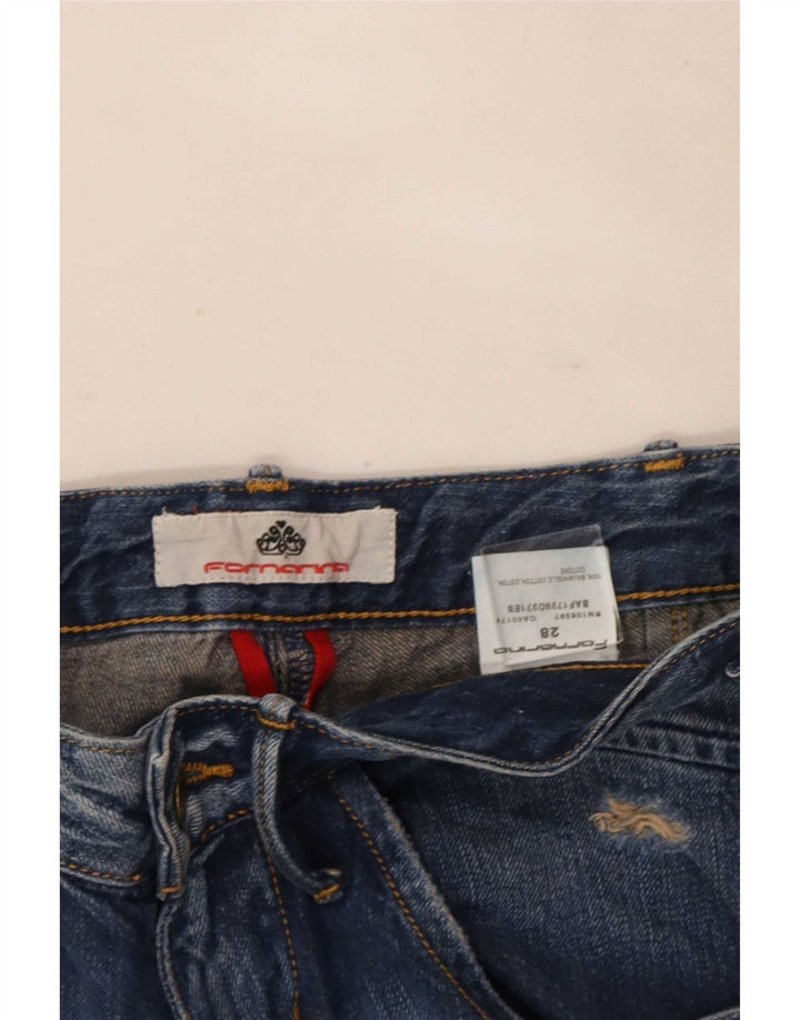 Vaqueros Fornarina Mujer Slim W28 L33 Algodón Azul