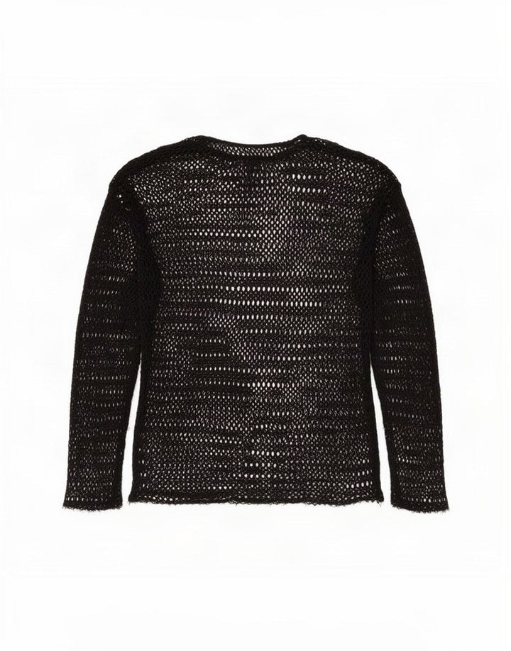 Zara Mujer Crochet See Through Top Reino Unido 10 Pequeño Negro