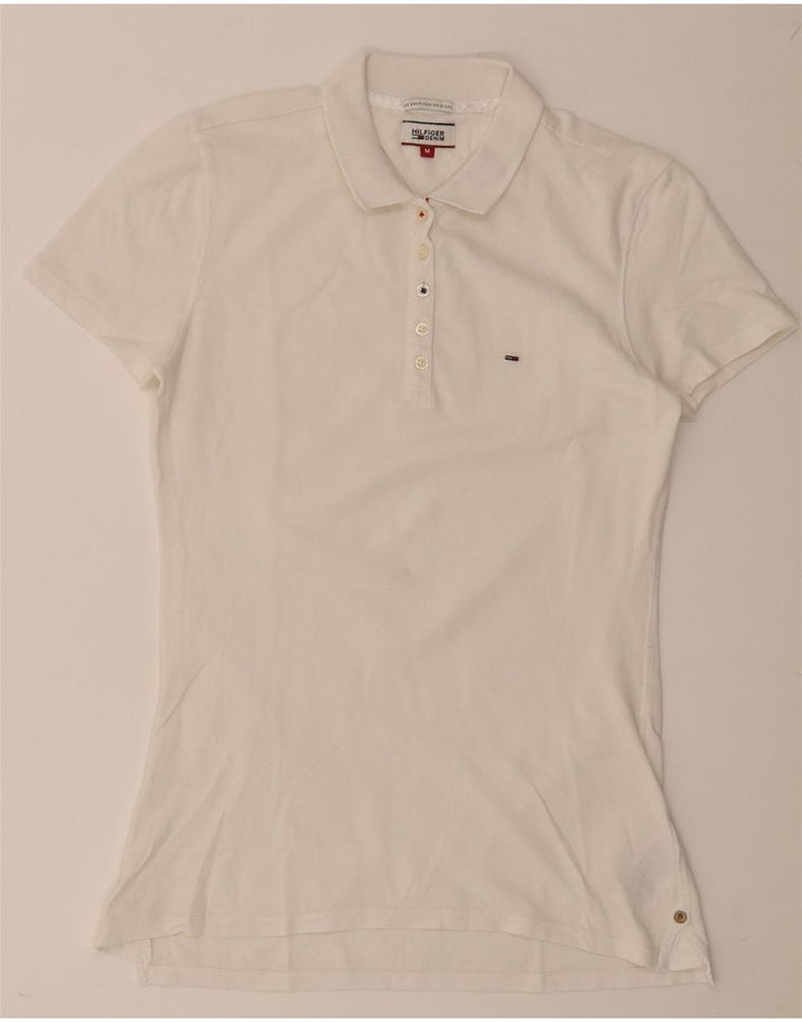 Tommy Hilfiger Polo para mujer Reino Unido 12 Algodón blanco mediano