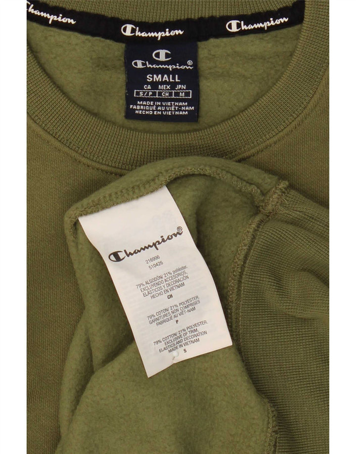 Champion Sudadera Jumper Small Khaki Algodón Hombre
