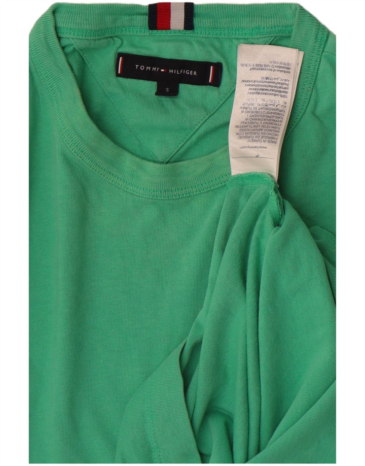 Camiseta Tommy Hilfiger Hombre Top Small Verde Algodón