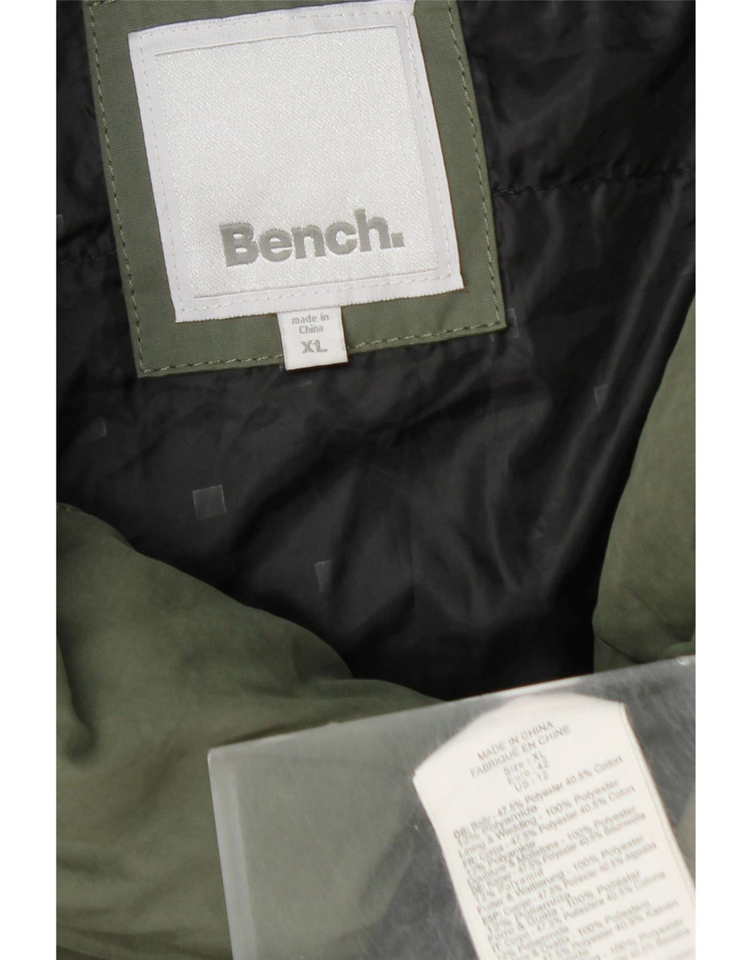 BENCH Chaqueta acolchada para mujer ES 40 XL Poliéster verde