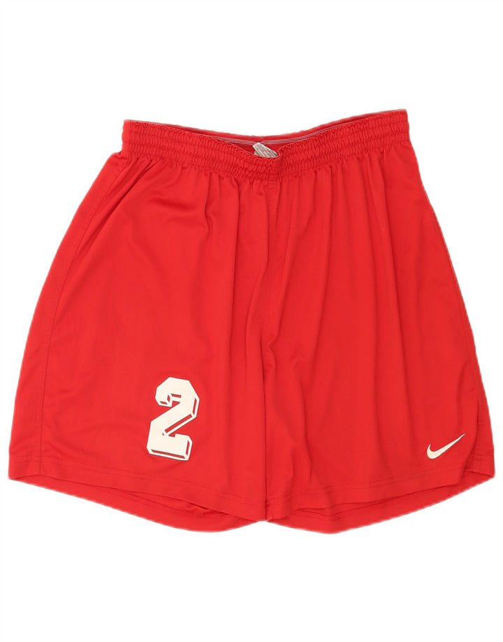 Nike Pantalones cortos deportivos gráficos para hombre XL Poliéster rojo