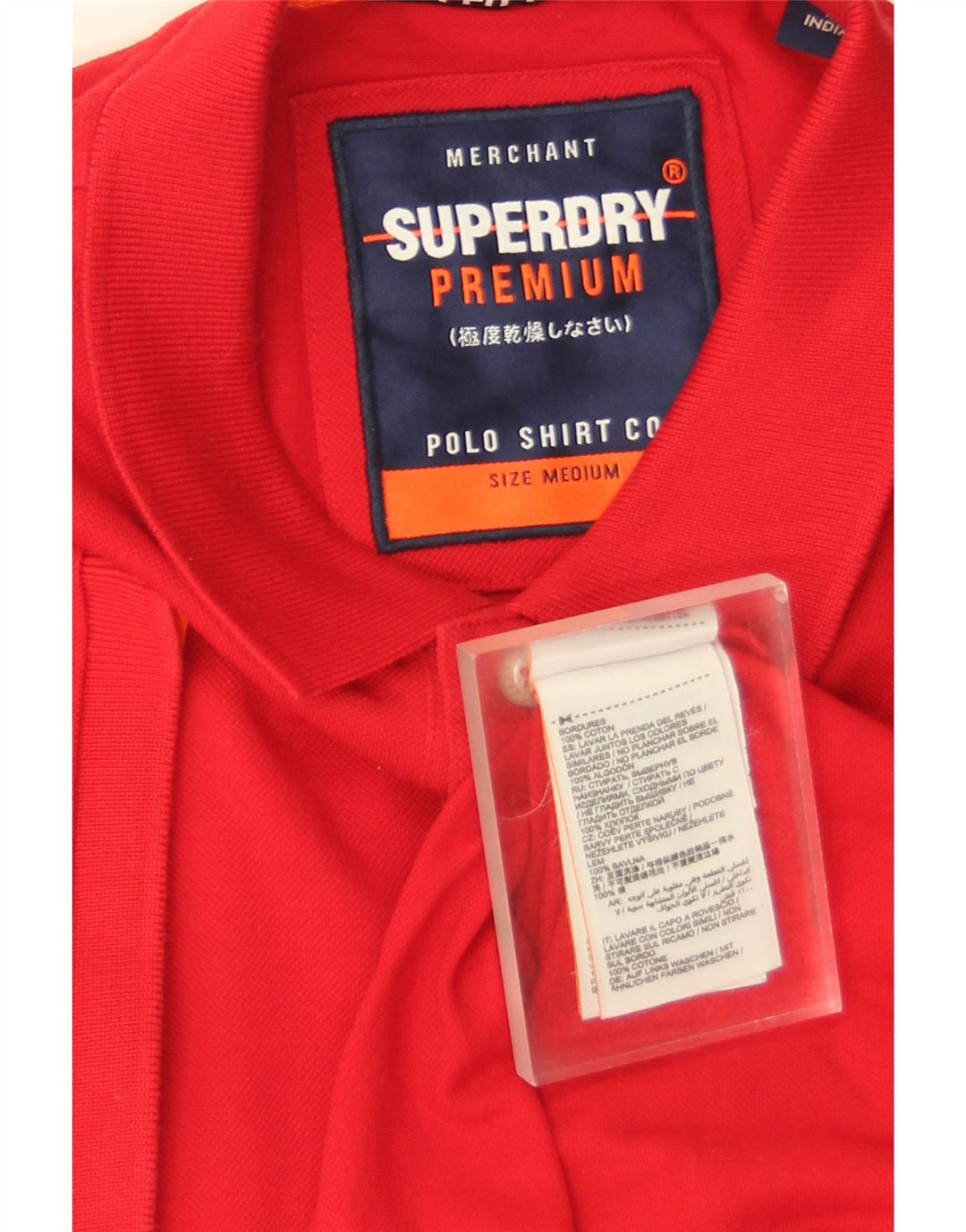 Polo Superdry Para Hombre De Algodón Rojo Medio