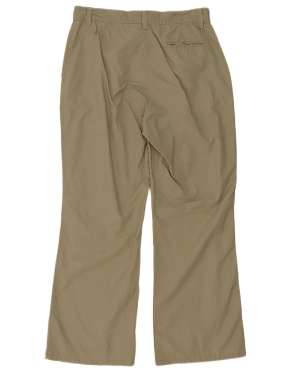 Pierre Cardin Pantalones chinos de pierna ancha para mujer EU 38 Medium W28 L27 Caqui