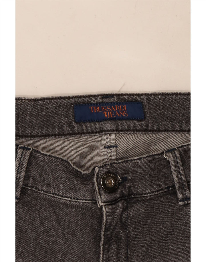 TRUSSARDI Vaqueros rectos para hombre W30 L27 Gris
