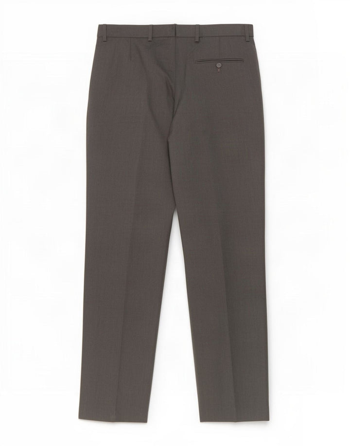 Marks & Spencer Pantalón de traje regular para hombre W36 L31 Poliéster gris