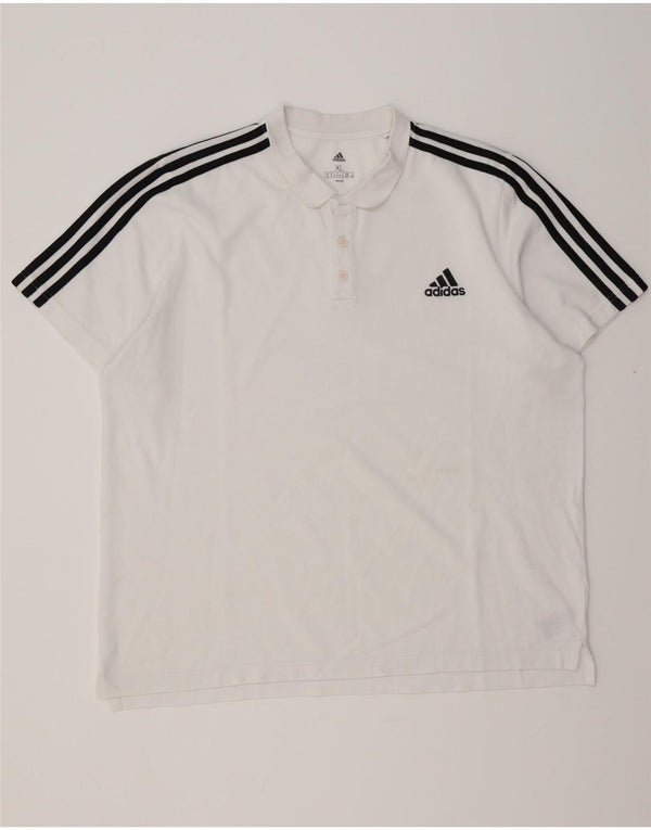 Polo ADIDAS Hombre XL Algodón Blanco