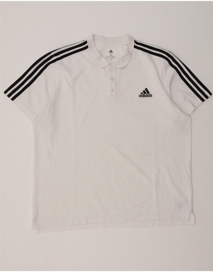 Polo ADIDAS Hombre XL Algodón Blanco