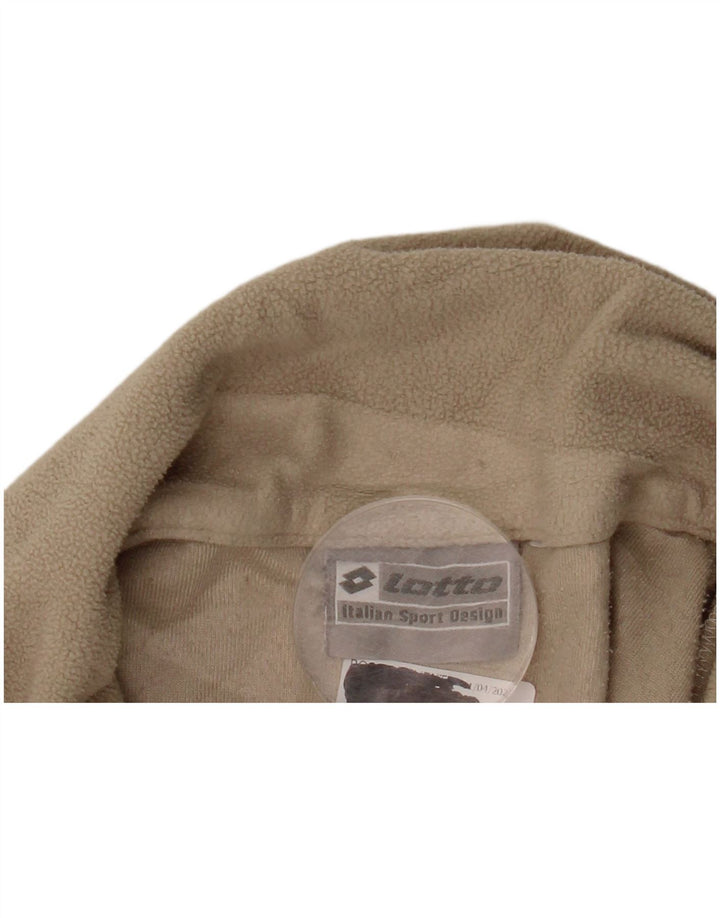 LOTTO Hombre Jersey De Forro Polar Con Cremallera Y Cuello Medio Beige