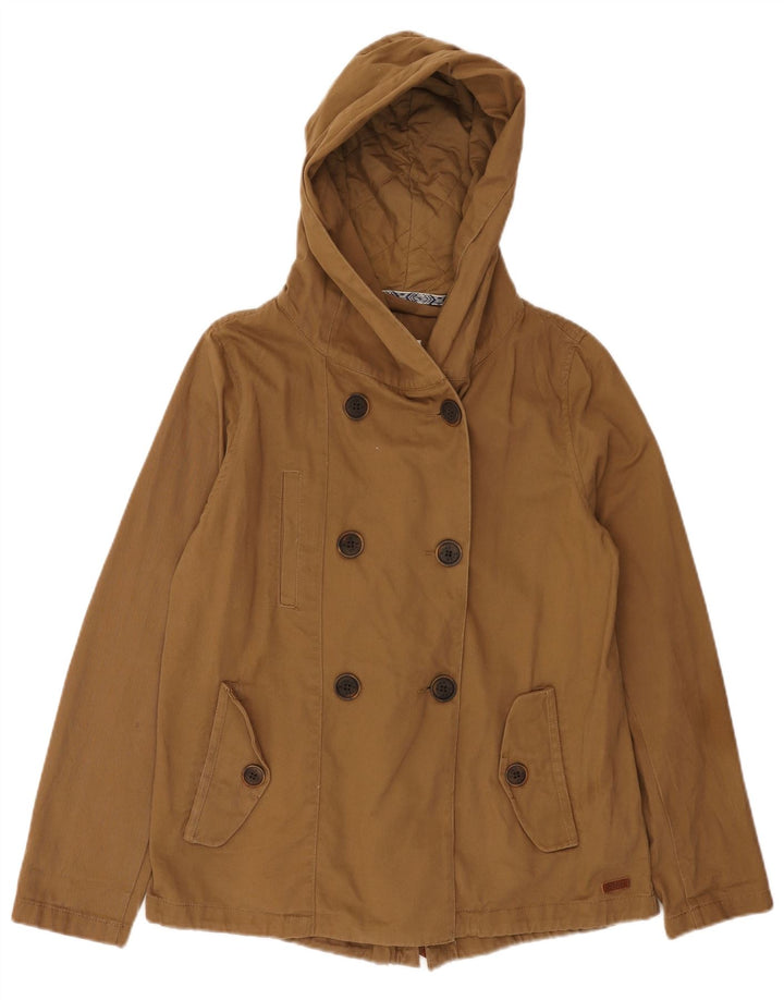 Roxy Chaqueta Bomber Extragrande con Capucha para Mujer UK 6 XS Algodón Marrón