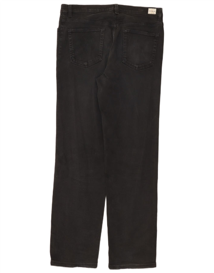 Vaqueros rectos para mujer Calvin Klein Jeans W34 L31 Algodón negro