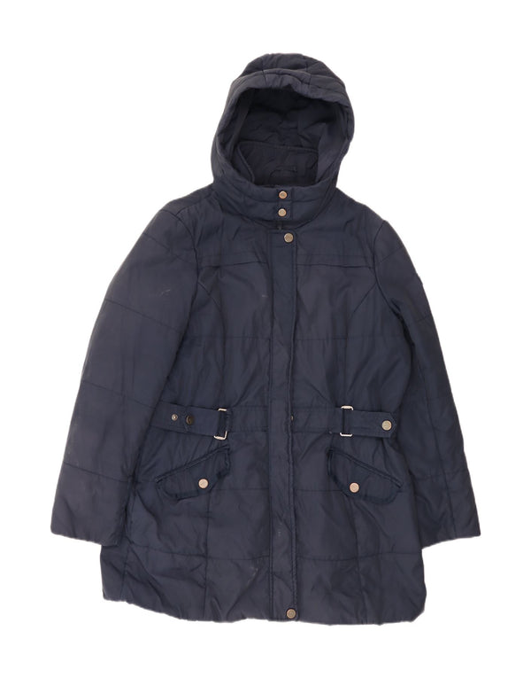 Esprit Abrigo acolchado con capucha para mujer ES 40 XL Poliamida azul marino
