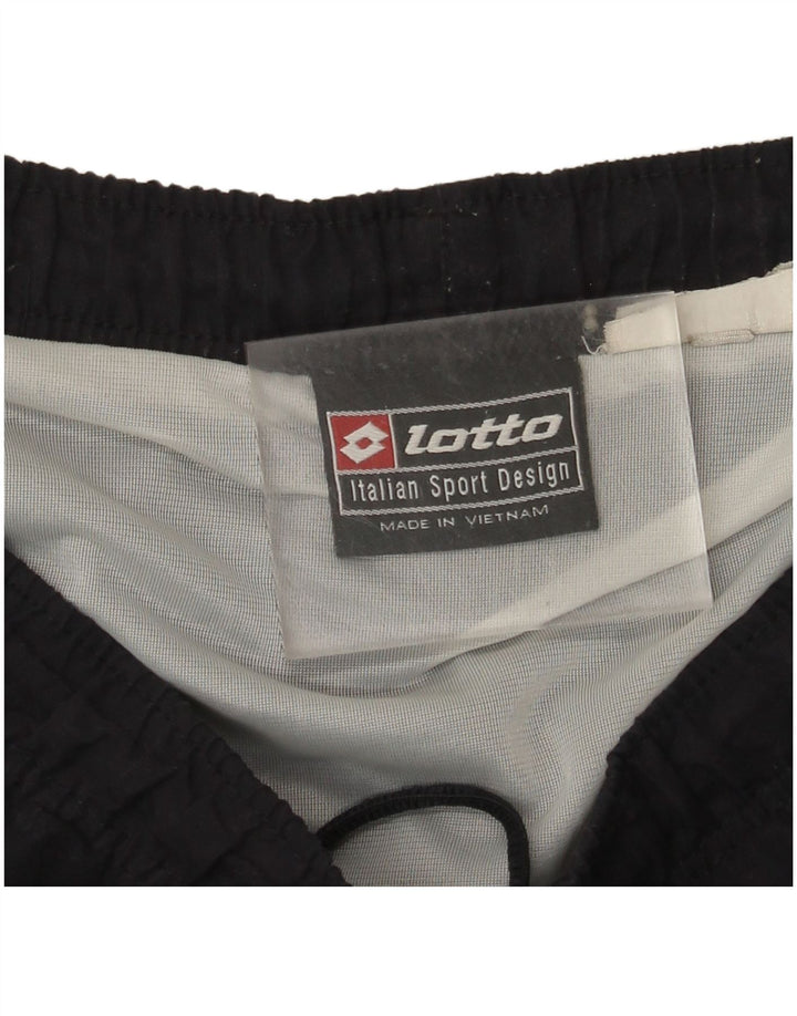 Lotto Hombre Shorts Deportivos Medium Black Colorblock