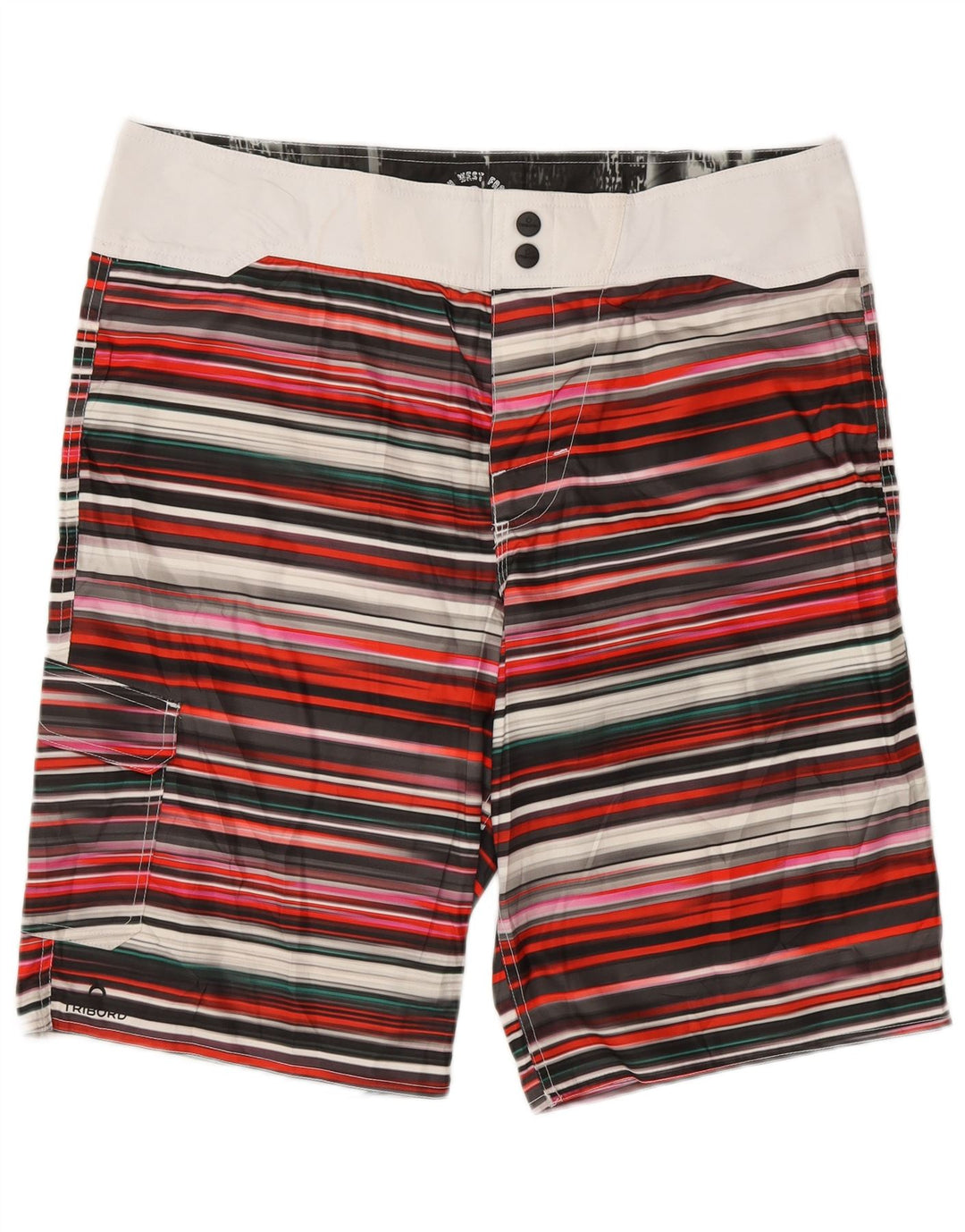 TRIBORD Bañador Cargo para Hombre EU 46 Small Multicolor Rayas