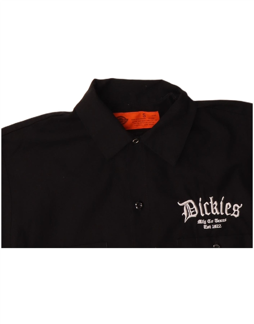 DICKIES Camisa gráfica de manga corta para hombre Small Black Cotton