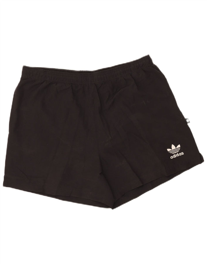 ADIDAS Pantalones cortos deportivos para hombre Grande Algodón negro